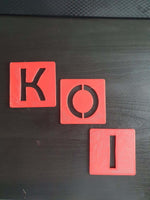 Koi and Pond Decoration | Red Koi Squares