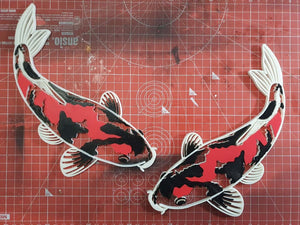 
                  
                    Koi and Pond Decoration | Painted Pair of Koi
                  
                
