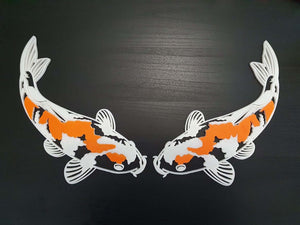 
                  
                    Koi and Pond Decoration | Painted Pair of Koi
                  
                